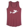 thumbnail image 1 of Instant Message - Mermaid Silhouette - Women's Racerback Tank Top, 1 of 6