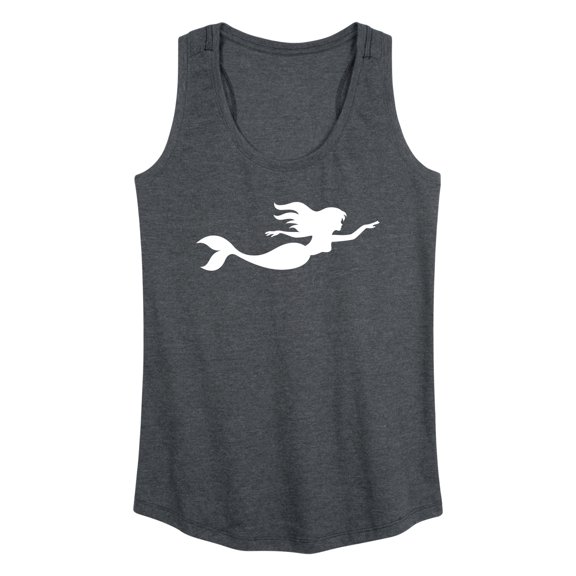 Instant Message - Mermaid Silhouette - Women's Racerback Tank Top