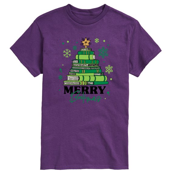 Instant Message - Merry Bookmas - Men's Short Sleeve Graphic T-Shirt