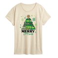 thumbnail image 1 of Instant Message - Merry Bookmas - Women's Short Sleeve Graphic T-shirt, 1 of 5
