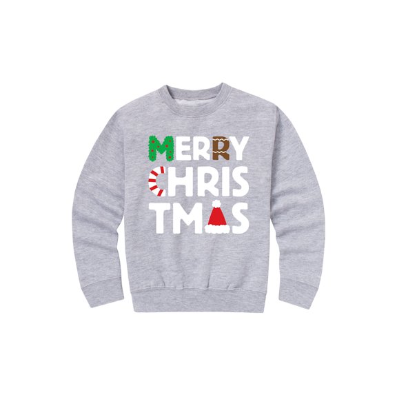 Instant Message - Merry Christmas With Icons - Youth Crew Fleece