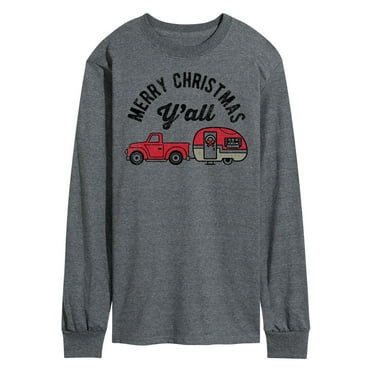 Instant Message - Merry Christmas Y'all - Men's Long Sleeve T-Shirt