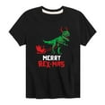 thumbnail image 1 of Instant Message - Merry Rex-Mas Holiday Sleigh Boys' Short Sleeve Graphic T-Shirt, 1 of 5