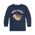 thumbnail image 1 of Instant Message - Merry Slothmas - Youth Long Sleeve Tee, 1 of 5