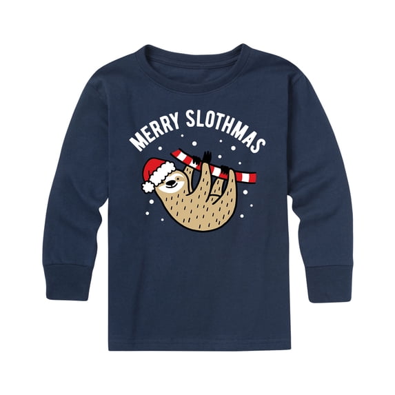 Instant Message - Merry Slothmas - Youth Long Sleeve Tee