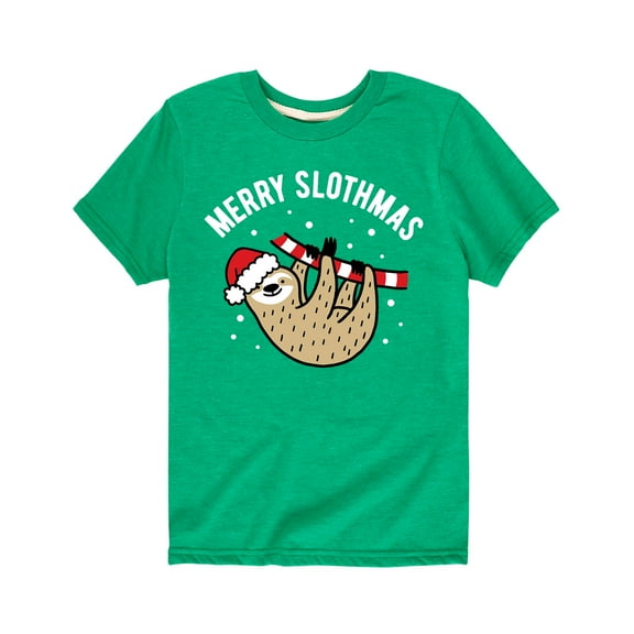 Instant Message - Merry Slothmas  - Youth Short Sleeve Tee