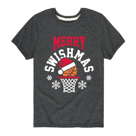 Instant Message - Merry Swishmas - Toddler And Youth Short Sleeve Graphic T-Shirt