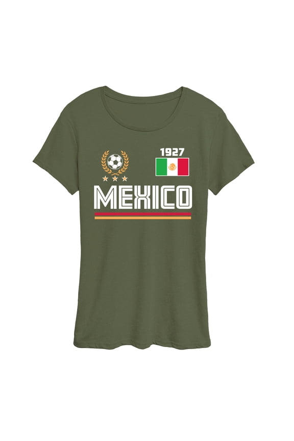 - Mexico Soccer Jersey - Women's Short Sleeve Graphic T-Shirt