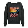 thumbnail image 1 of Instant Message - Miami Beach - Women's Lightweight French Terry Long Sleeve Shirt, 1 of 6