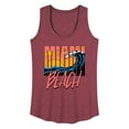thumbnail image 1 of Instant Message - Miami Beach - Women's Racerback Tank Top, 1 of 6