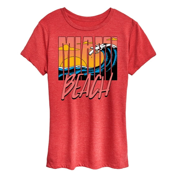 Instant Message - Miami Beach -Women's Short Sleeve Graphic T-Shirt