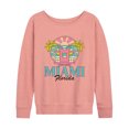 thumbnail image 1 of Instant Message - Miami Florida - Women's Lightweight French Terry Pullover, 1 of 7
