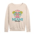 thumbnail image 1 of Instant Message - Miami Florida - Women's Lightweight French Terry Long Sleeve Shirt, 1 of 6