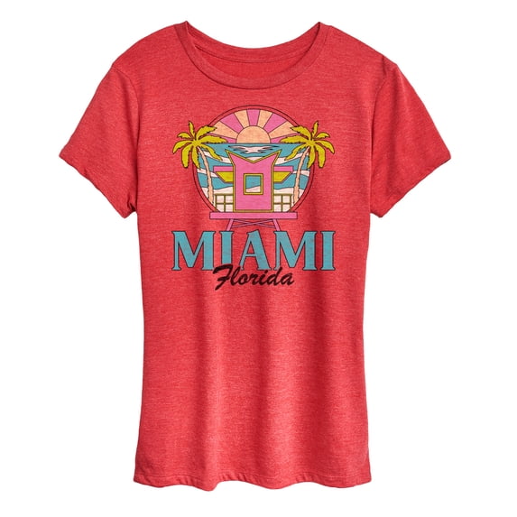 Instant Message - Miami Florida -Women's Short Sleeve Graphic T-Shirt Short Sleeve Graphic T-Shirt
