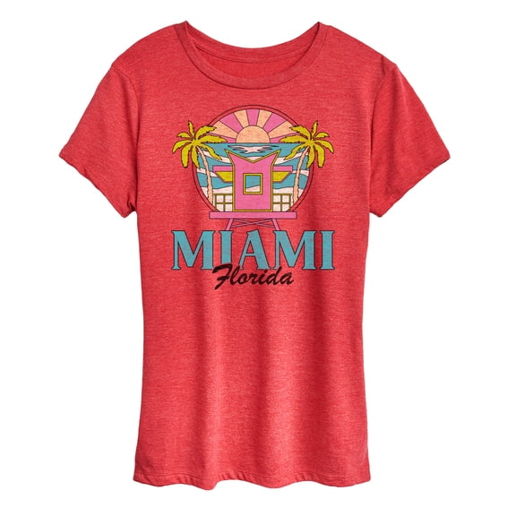 Instant Message - Miami Florida -Women's Short Sleeve Graphic T-Shirt