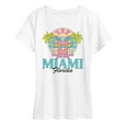 thumbnail image 1 of Instant Message - Miami Florida -Women's Short Sleeve Graphic T-Shirt, 1 of 6