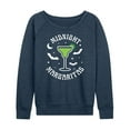 thumbnail image 1 of Instant Message - Midnight Margaritas - Women's Lightweight French Terry Long Sleeve Shirt, 1 of 6