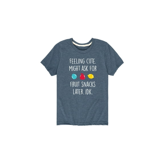 Instant Message - Might Ask For Fruit Snacks - Toddler And Youth Short Sleeve Graphic T-Shirt