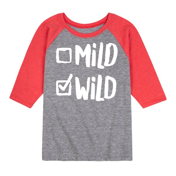 Instant Message - Mild Wild 2 - Toddler & Youth Raglan Graphic T-Shirt