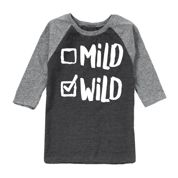 Instant Message - Mild Wild 2 - Toddler & Youth Raglan Graphic T-Shirt