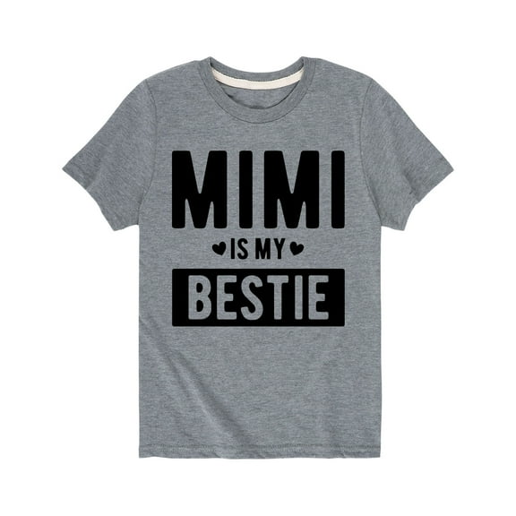 Instant Message - Mimi Is My Bestie  Grandparent Shirts - Toddler  Short Sleeve Tee