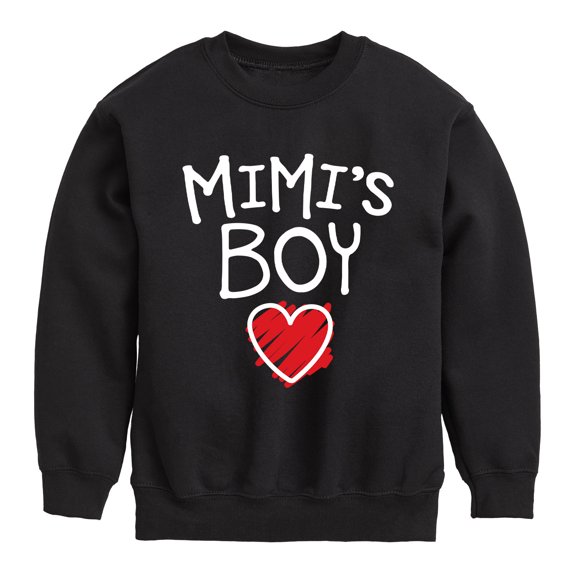 Instant Message - Mimis Boy - Toddler And Youth Crewneck Fleece Sweatshirt