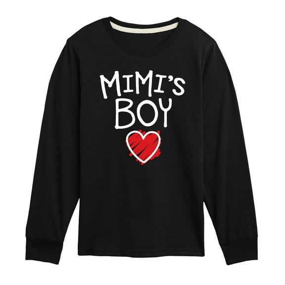 Instant Message - Mimis Boy - Toddler And Youth Long Sleeve Graphic T-Shirt
