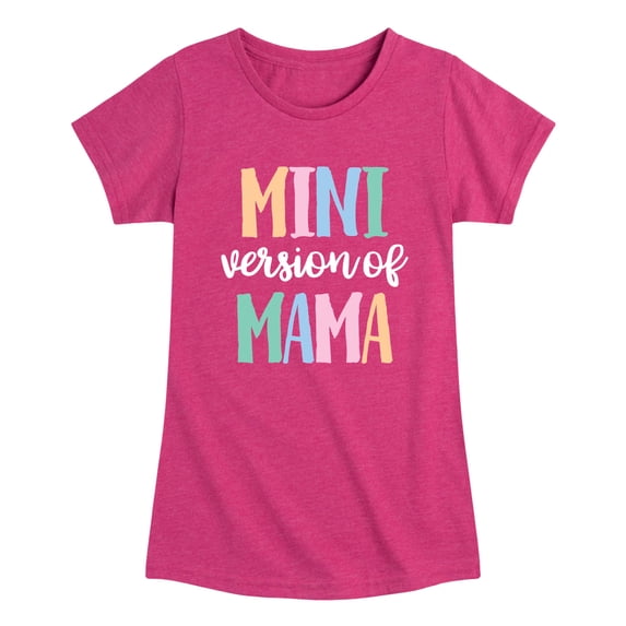 Instant Message - Mini Version of Mama Fitted Short Sleeve Graphic T-Shirt