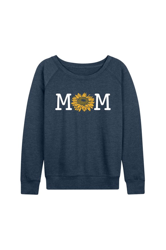 - Mom Colorful Sunflower - Women's French Terry Long Sleeve Pullover
