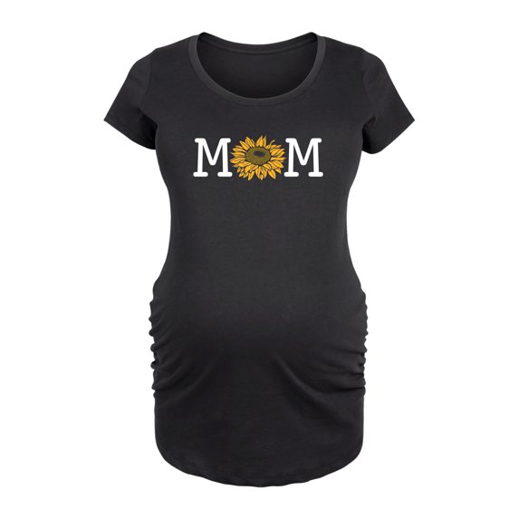 Instant Message - Mom Colorful Sunflower - Women's Maternity Scoop Neck Graphic T-Shirt