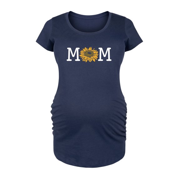 Instant Message - Mom Colorful Sunflower - Women's Maternity Scoop Neck Graphic T-Shirt