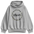 thumbnail image 1 of Instant Message - Mom Daisies Flower Circle Oversized Fleece Hoodie Sweatshirt, 1 of 4