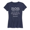 thumbnail image 1 of Instant Message - Mom Definition - Women's Short Sleeve Graphic T-Shirt, 1 of 5