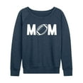 thumbnail image 1 of Instant Message - Mom Football - Women's French Terry Long Sleeve Pullover, 1 of 5