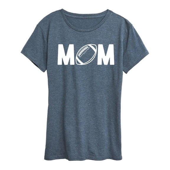 Instant Message - Mom Football - Women's Short Sleeve Graphic T-shirt
