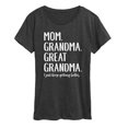 thumbnail image 1 of Instant Message - Mom Grandma Great Grandma - Women's Short Sleeve Graphic T-Shirt, 1 of 5