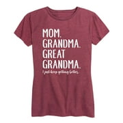 Instant Message - Mom Grandma Great Grandma - Women's Short Sleeve Graphic T-Shirt