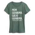 thumbnail image 1 of Instant Message - Mom Grandma Great Grandma - Women's Short Sleeve Graphic T-Shirt, 1 of 5