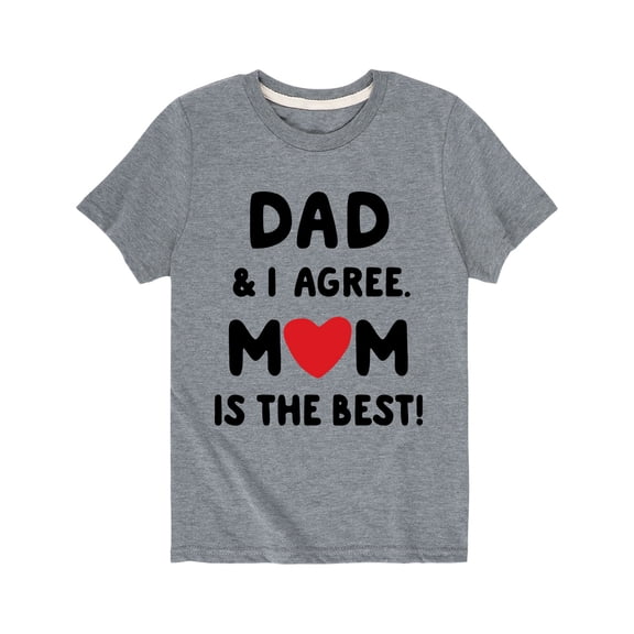Instant Message - Mom Is The Best - Gift For Mom Fathers Day Toddler Short Sleeve Tee
