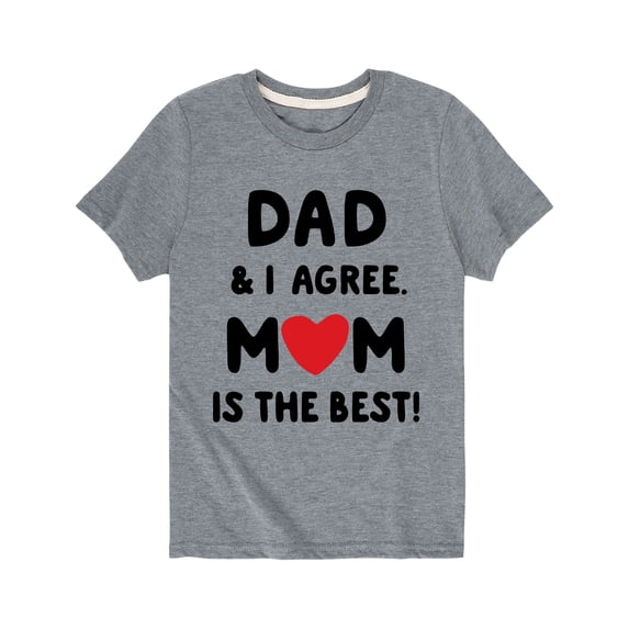 Instant Message - Mom Is The Best - Gift For Mom Fathers Day Youth Short Sleeve Tee