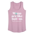 thumbnail image 1 of Instant Message - Mom's are Like Buttons - Women's Racerback Tank Top, 1 of 6