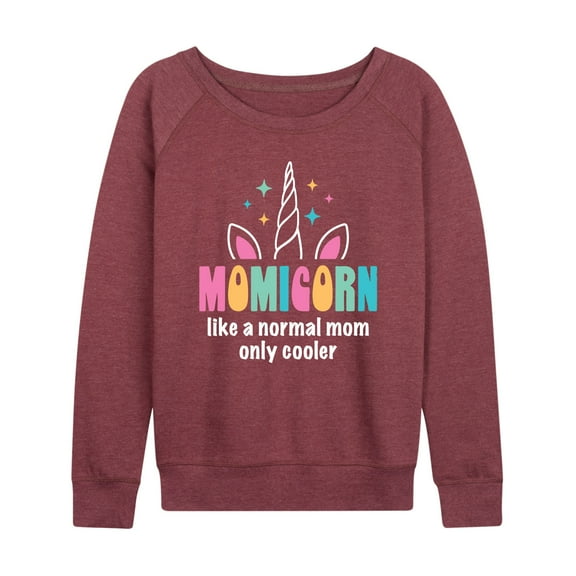 Instant Message - Momicorn - Women's Lightweight French Terry Long Sleeve Shirt