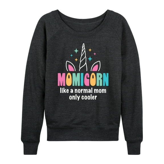 Instant Message - Momicorn - Women's Lightweight French Terry Long Sleeve Shirt