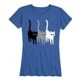 thumbnail image 1 of Instant Message - Monochrome Cats - Women's Short Sleeve Graphic T-Shirt, 1 of 5