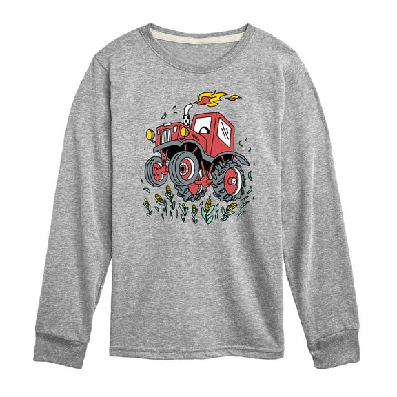 Instant Message - Monster Tractor - Toddler & Youth Long Sleeve Graphic T-Shirt