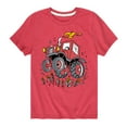 thumbnail image 1 of Instant Message - Monster Tractor - Toddler & Youth Short Sleeve Graphic T-Shirt, 1 of 6