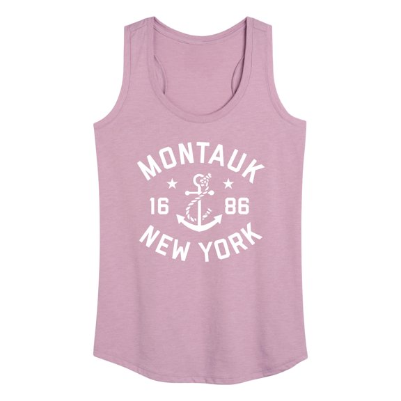 Instant Message - Montauk New York Graphic Racerback Tank