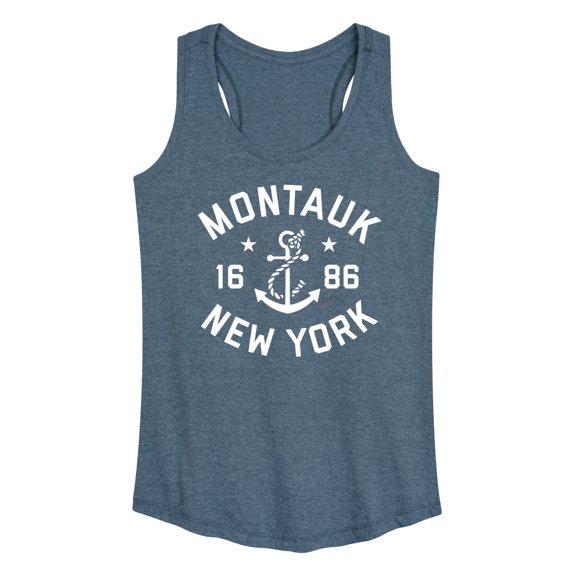 Instant Message - Montauk New York Graphic Racerback Tank