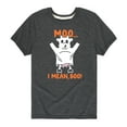 thumbnail image 1 of Instant Message - Moo I Mean Boo - Youth Short Sleeve Tee, 1 of 5