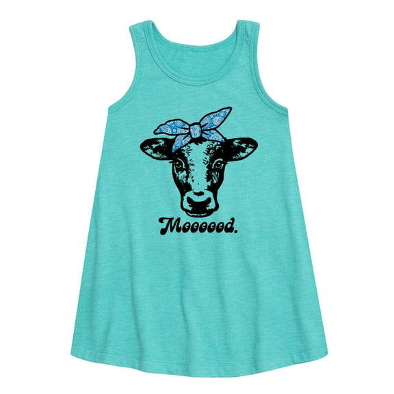 Instant Message - Mood Cow - Toddler & Youth Girls A-line Dress
